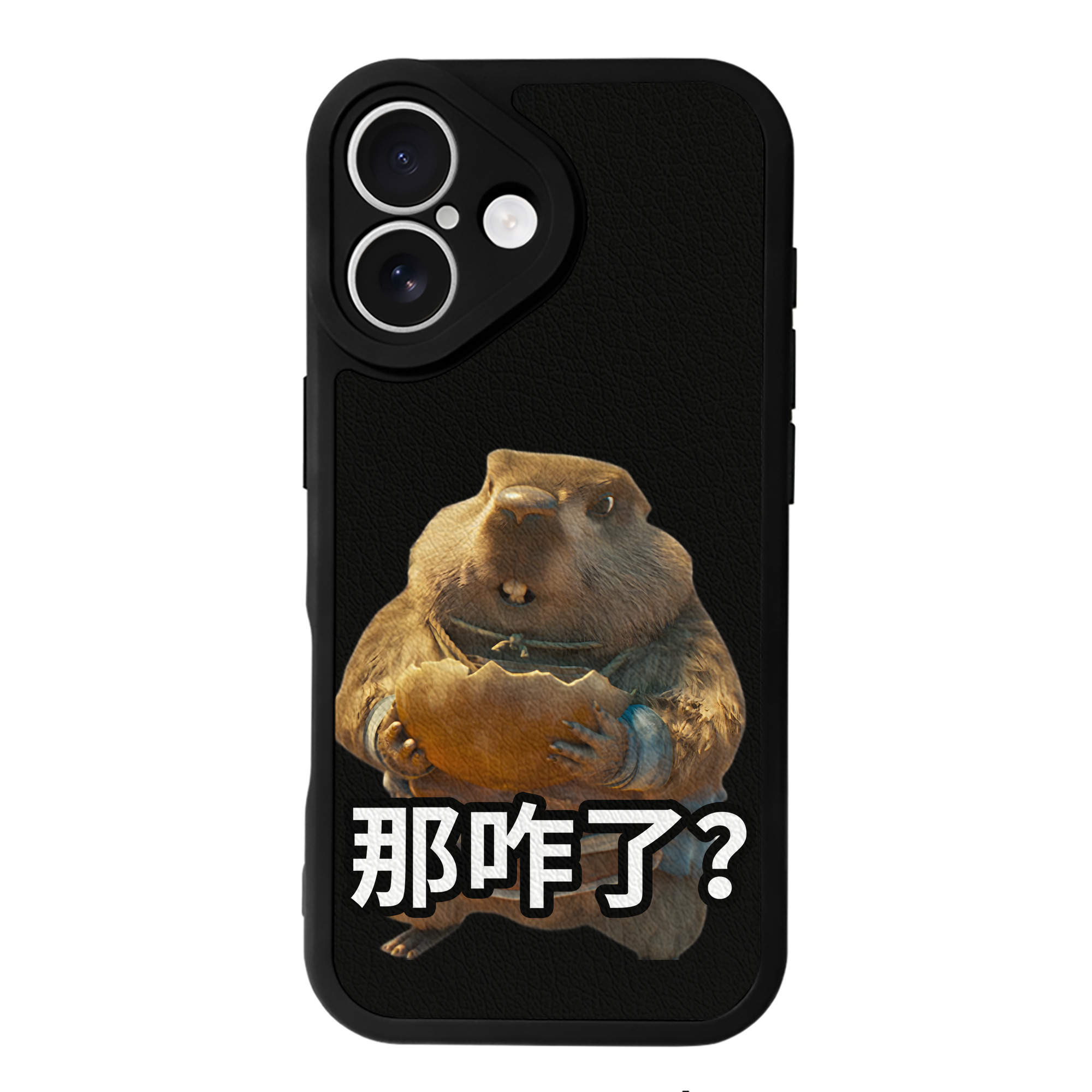 （画像用） Ne Zha 2 ナタ 魔童の大暴れ 【iPhone 16シリーズ対応】シリコンスマホケース（レザー調） 材質：シリコン